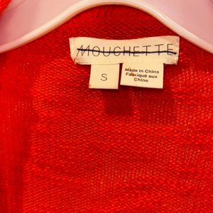 mouchette orange super cotton Your Boyfriend's oversized cardigan sweate…